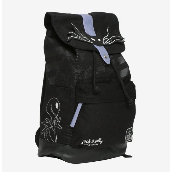 Disney The Nightmare Before Christmas Jack & Sally Slouch Backpack Halloween - Picture 2 of 13